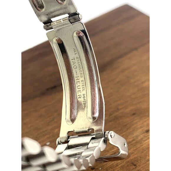 Tag Heuer Watch 972.613R Swiss Quartz Vintage Black Dial Silver Steel 34mm USED - Picture 12 of 14